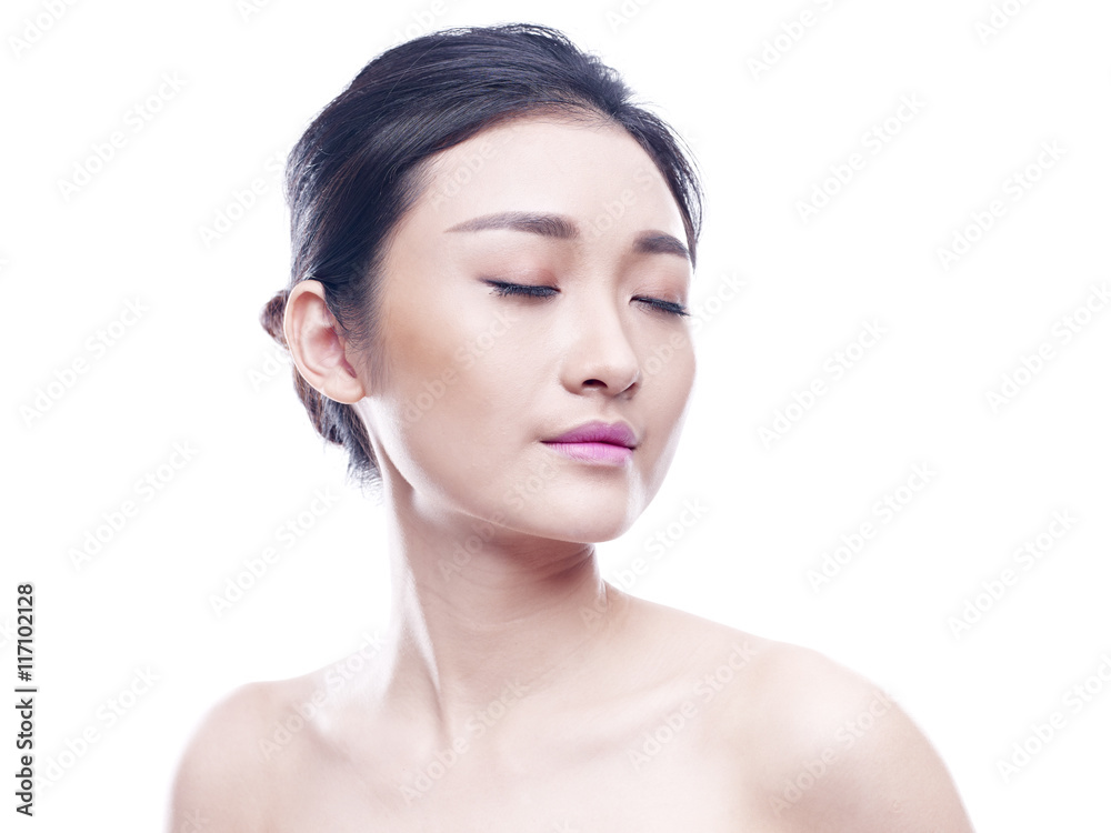 studio portrait of young asian woman studio portrait of young asian woman