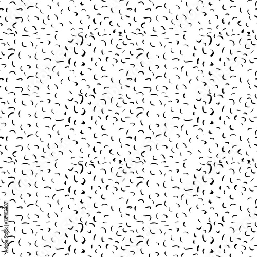 Monochrome minimalist hand drawn pattern dash