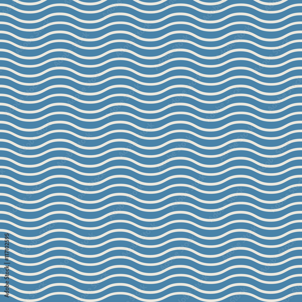 Black seamless wavy line pattern Black seamless wavy line pattern