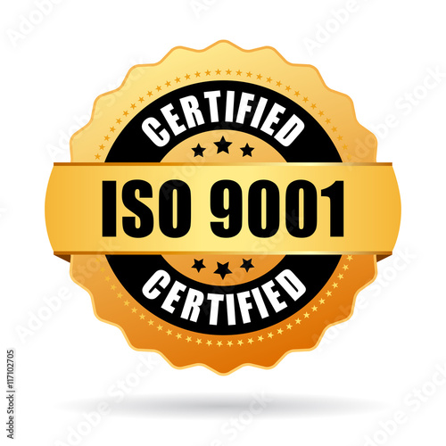 Iso 9001 standard certified icon