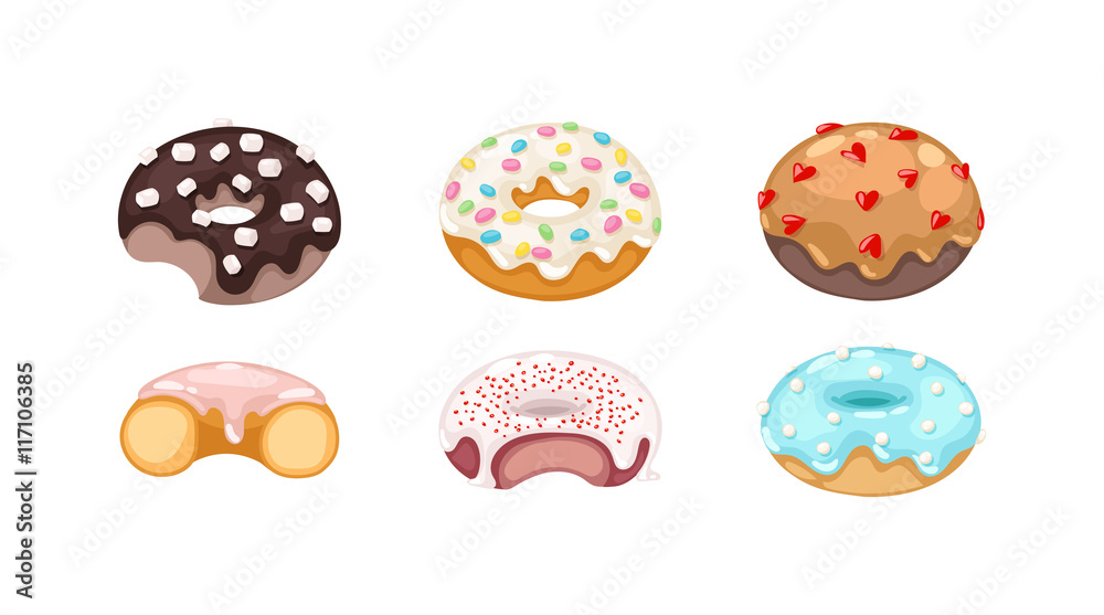 Donuts vector set. Donuts vector set.