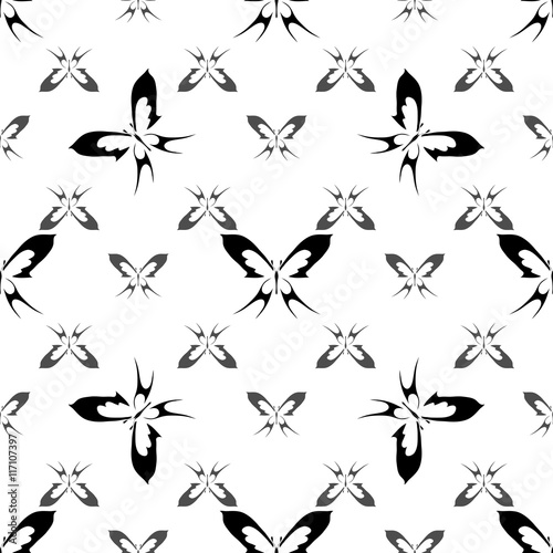 Butterfly seamless pattern 2 © valeriia_t