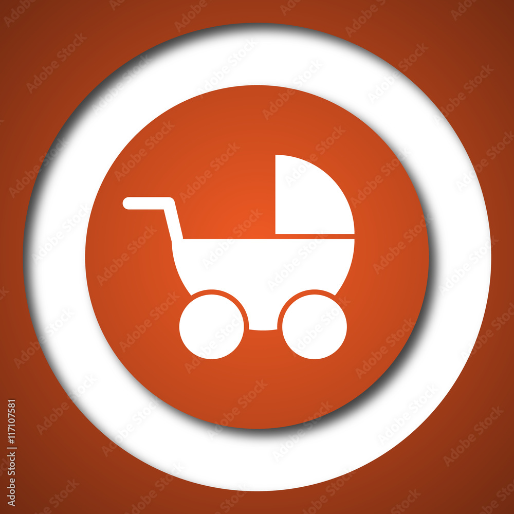 Baby carriage icon Baby carriage icon