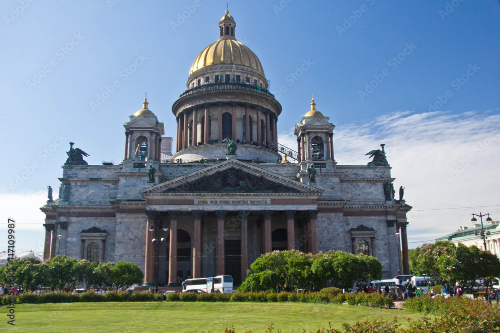 St. Isaac's Cathedral in the summer