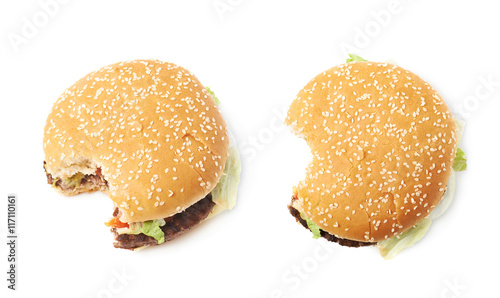 Fresh hamburger isolated