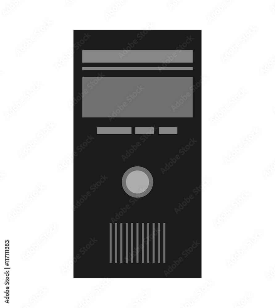 Fototapeta premium computer cpu server icon