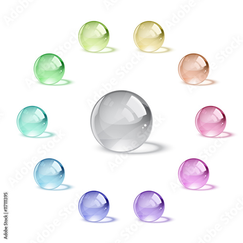 Crystal glass balls