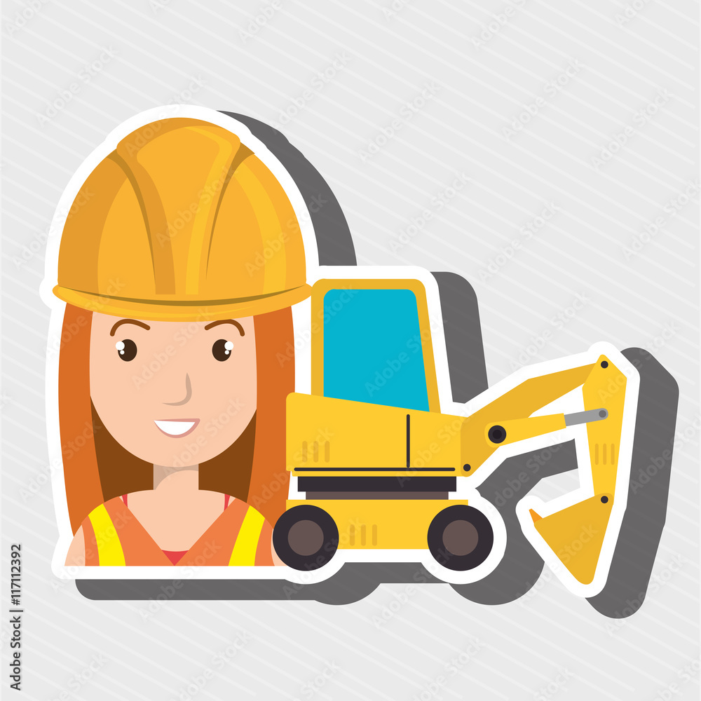 woman construction tool work vector illustration graphic woman construction tool work vector illustration graphic