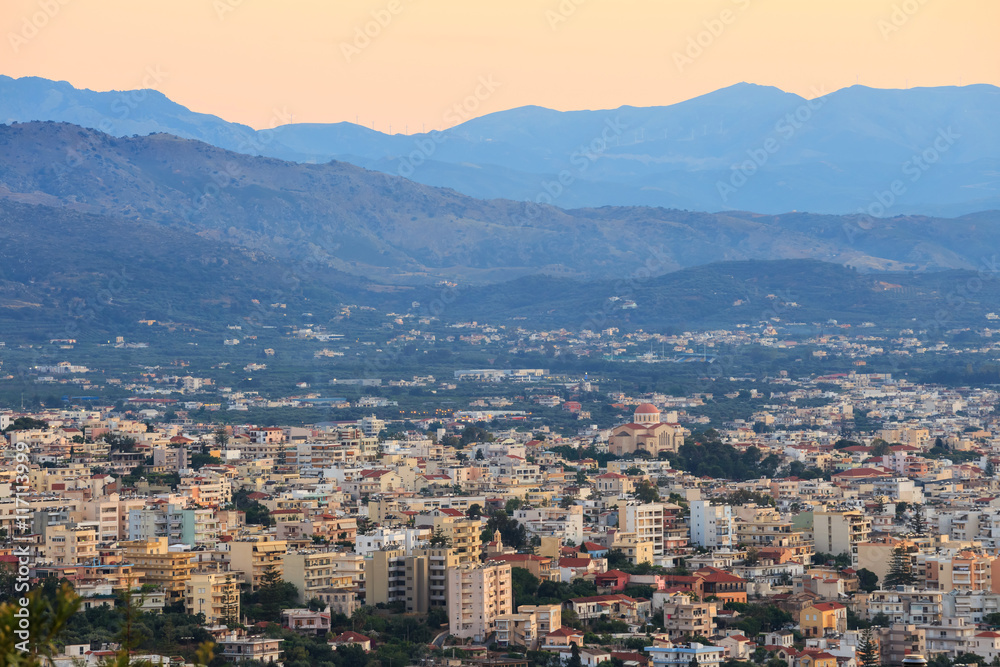 Aerial view of Chania, Crete, Greece