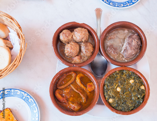 Traditional spanish tapas