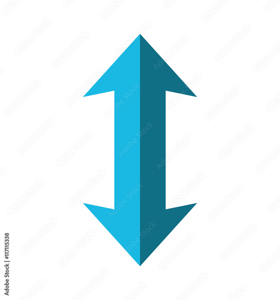 Direction concept represented by double arrow icon. Isolated and flat illustration Direction concept represented by double arrow icon. Isolated and flat illustration