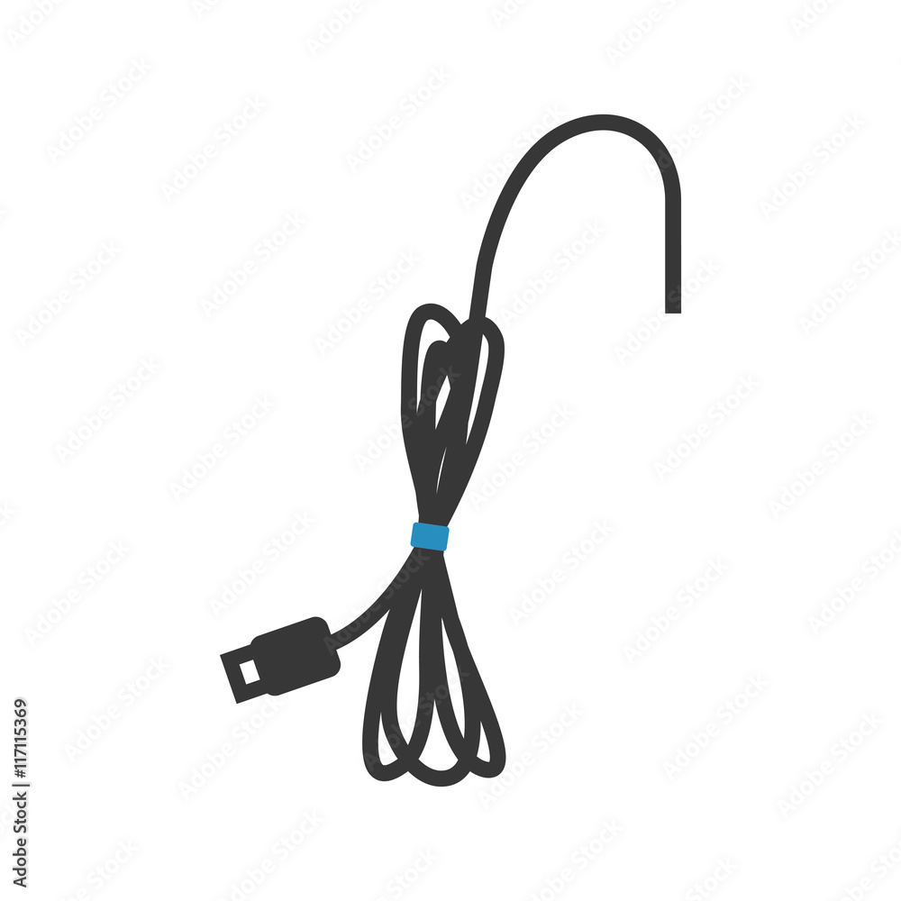 Technology and gadget concept represented by usb memory icon. Isolated and flat illustration Technology and gadget concept represented by usb memory icon. Isolated and flat illustration