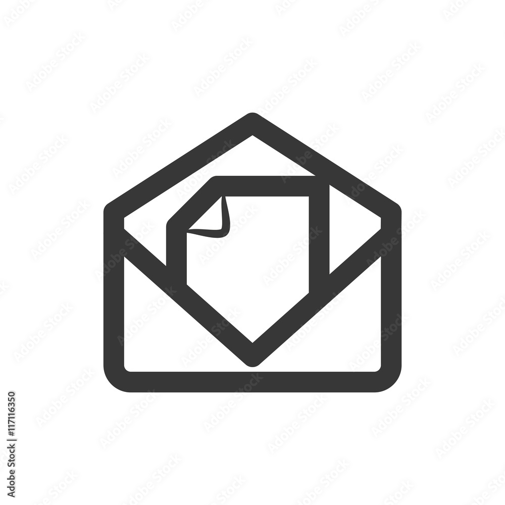 Email concept represented by envelope icon. Isolated and flat illustration Email concept represented by envelope icon. Isolated and flat illustration