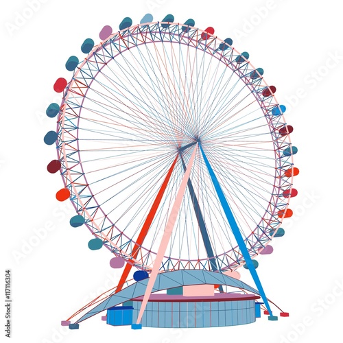 Colorful Carousel Vector 