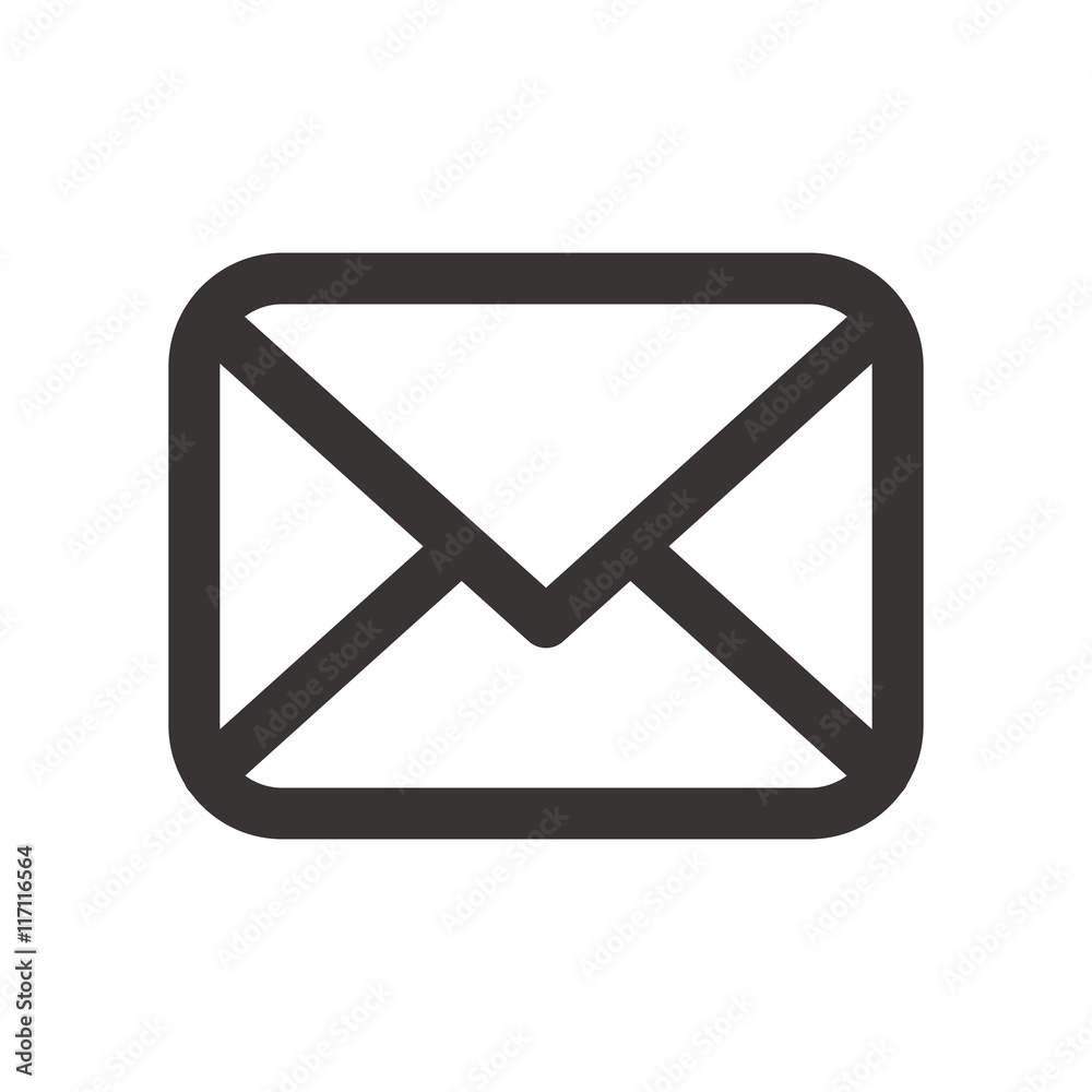 Email concept represented by envelope icon. Isolated and flat illustration Email concept represented by envelope icon. Isolated and flat illustration