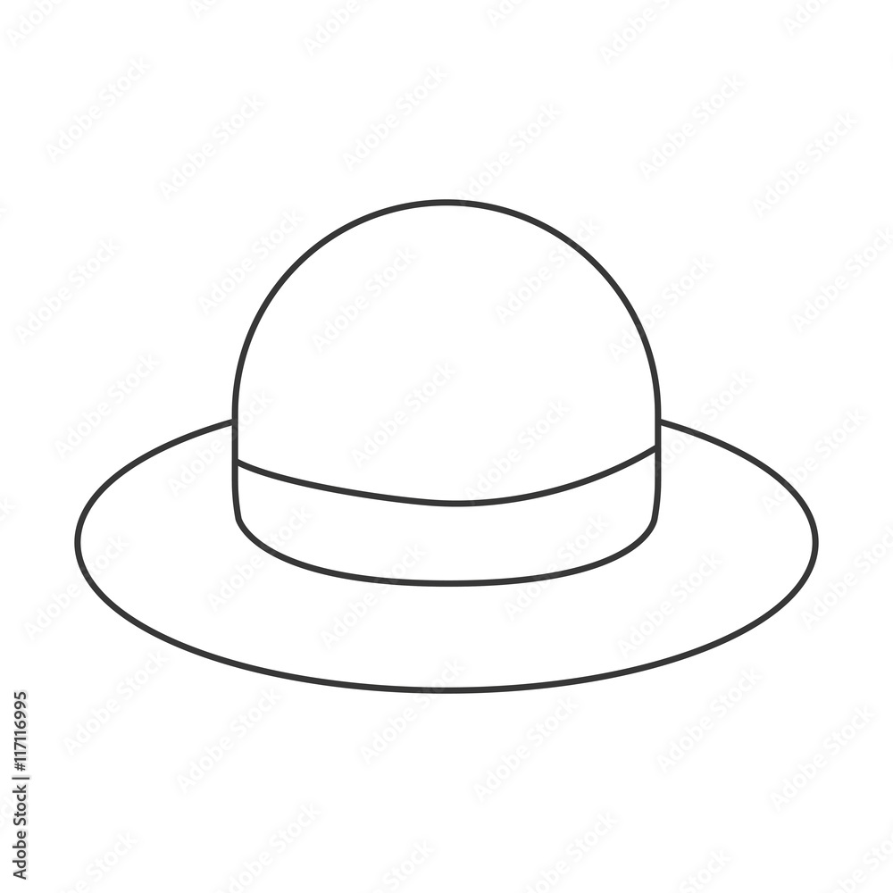 flat design retro hat icon vector illustration flat design retro hat icon vector illustration