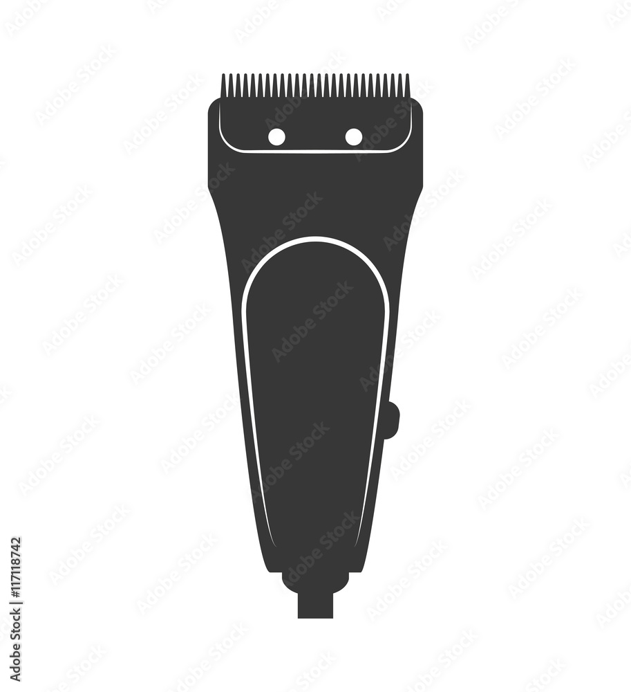 Hair salon and barber shop concept represented by razor icon. Isolated and flat illustration Hair salon and barber shop concept represented by razor icon. Isolated and flat illustration