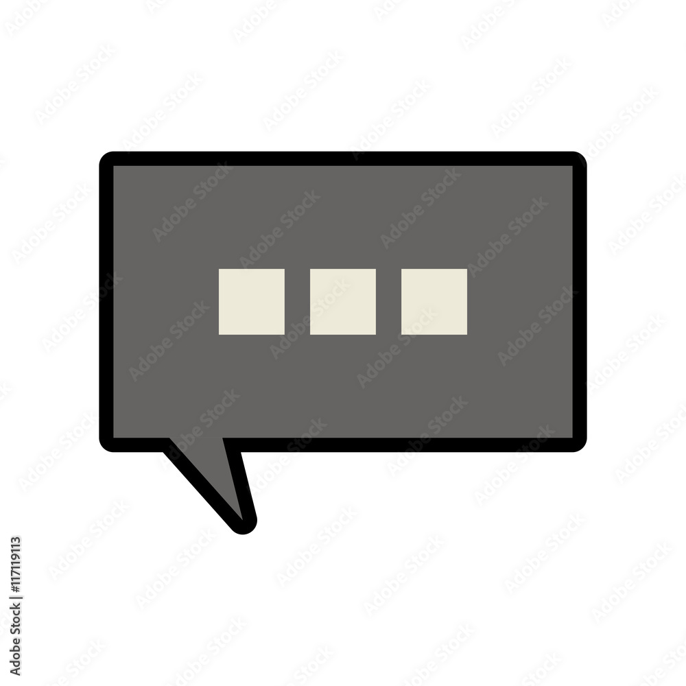 Communication concept represented by bubble icon. Isolated and flat illustration Communication concept represented by bubble icon. Isolated and flat illustration