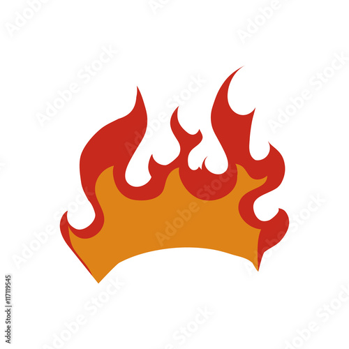 Label concept represented by hot deal icon. Isolated and flat illustration