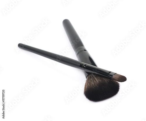 Few makeup tools isolated