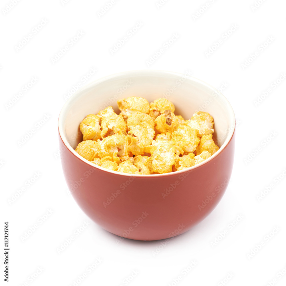 Bowl full of popcorn flakes Bowl full of popcorn flakes