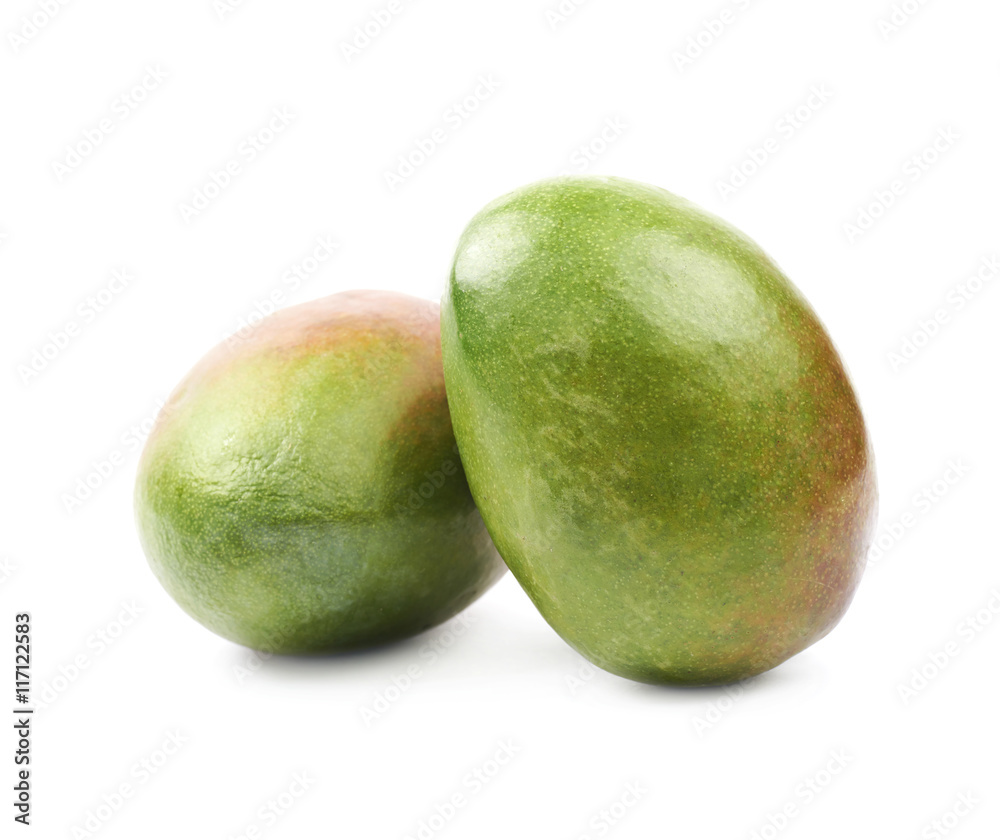 Two mango fruits isolated Two mango fruits isolated