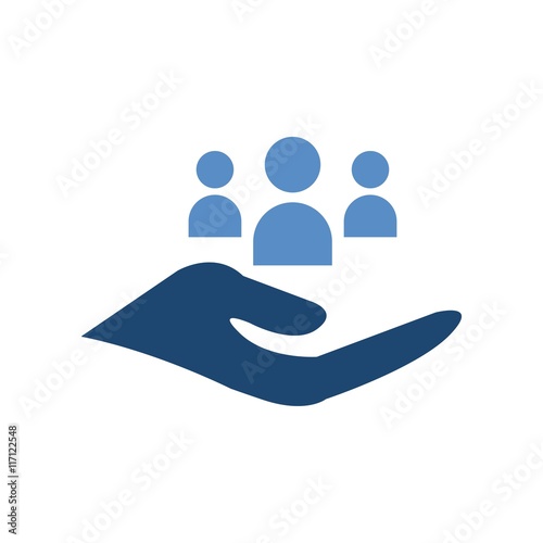 Design Handcare logo icon vector