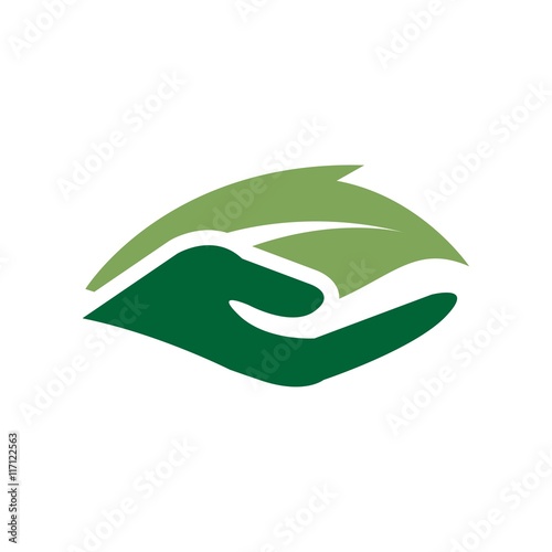 Design Handcare logo icon vector