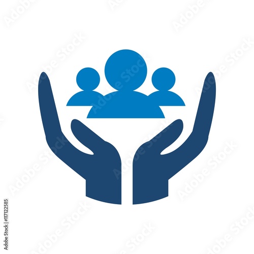Design Handcare logo icon vector