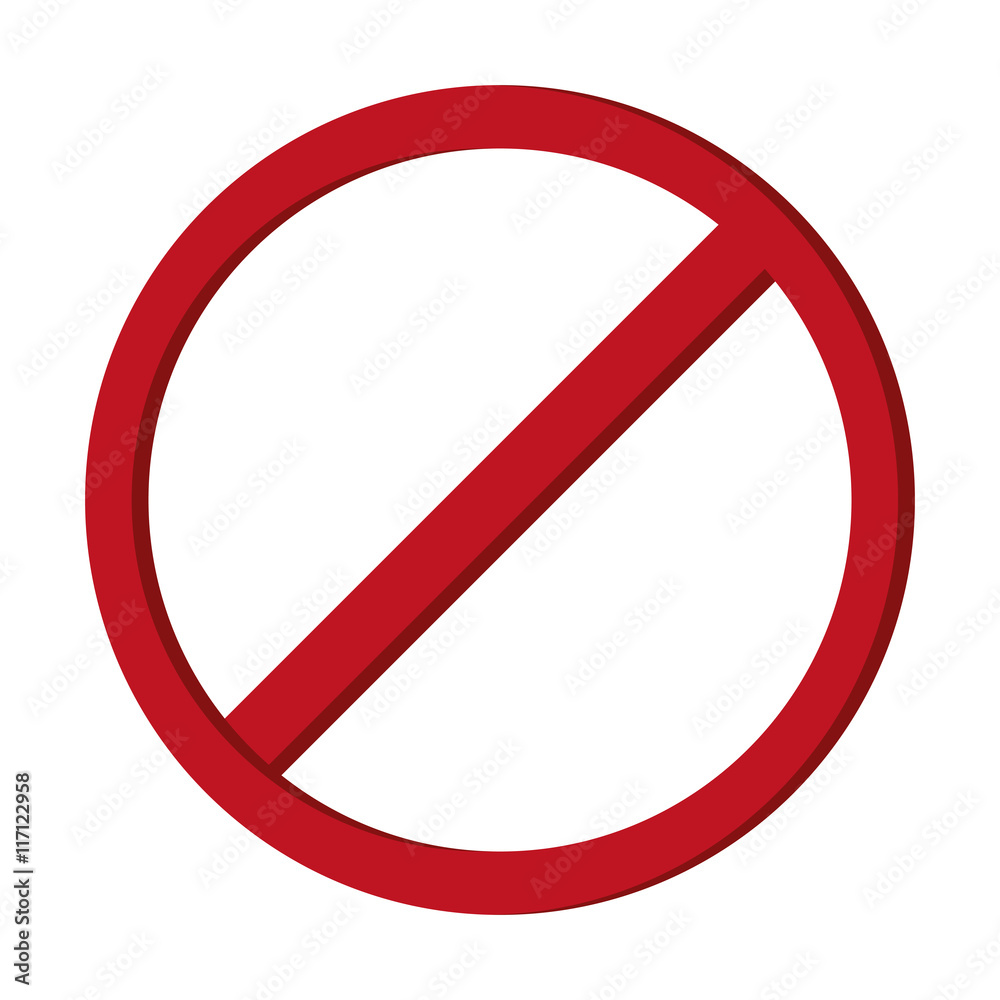 flat design restriction sign icon vector illustration flat design restriction sign icon vector illustration