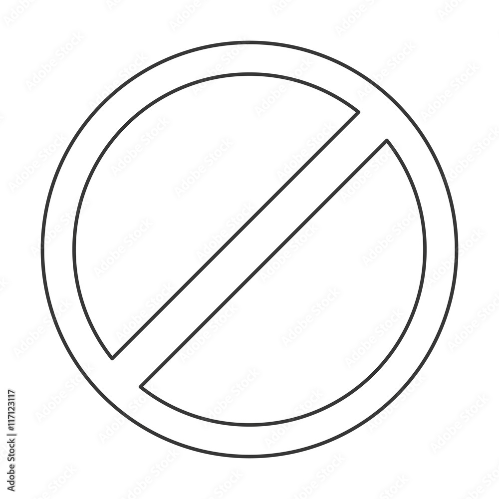flat design restriction sign icon vector illustration flat design restriction sign icon vector illustration