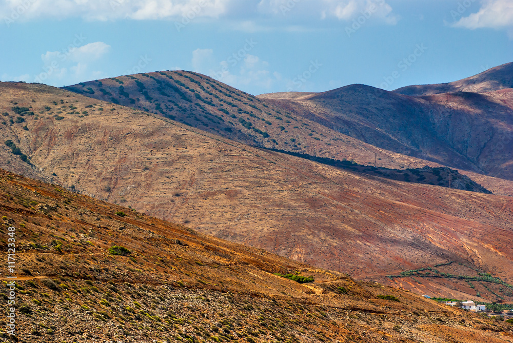 Beautiful volcanic landscape of Fuerteventura. Canary Islands. Spain Beautiful volcanic landscape of Fuerteventura. Canary Islands. Spain