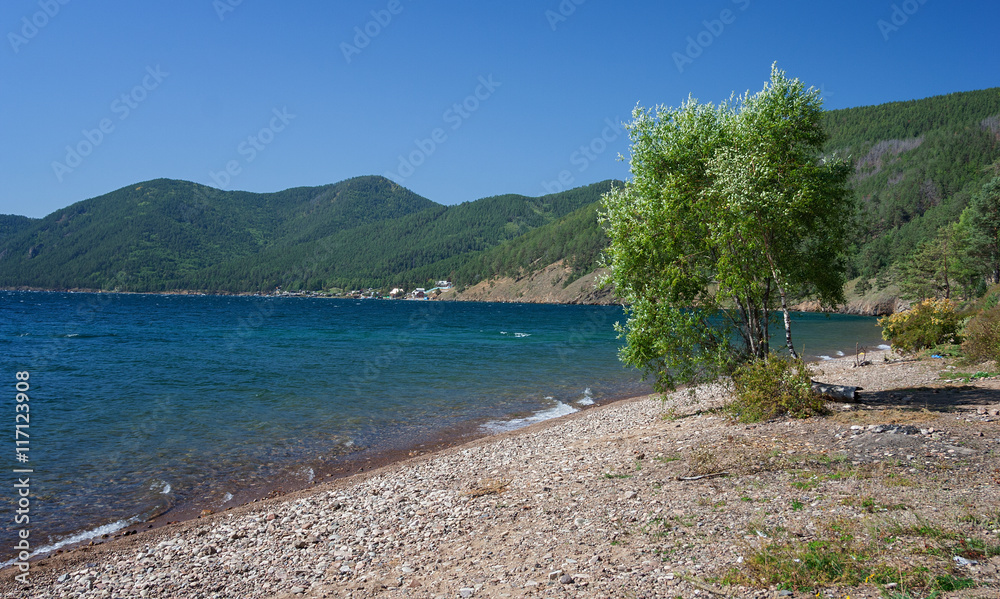 Shore of Lake Baikal