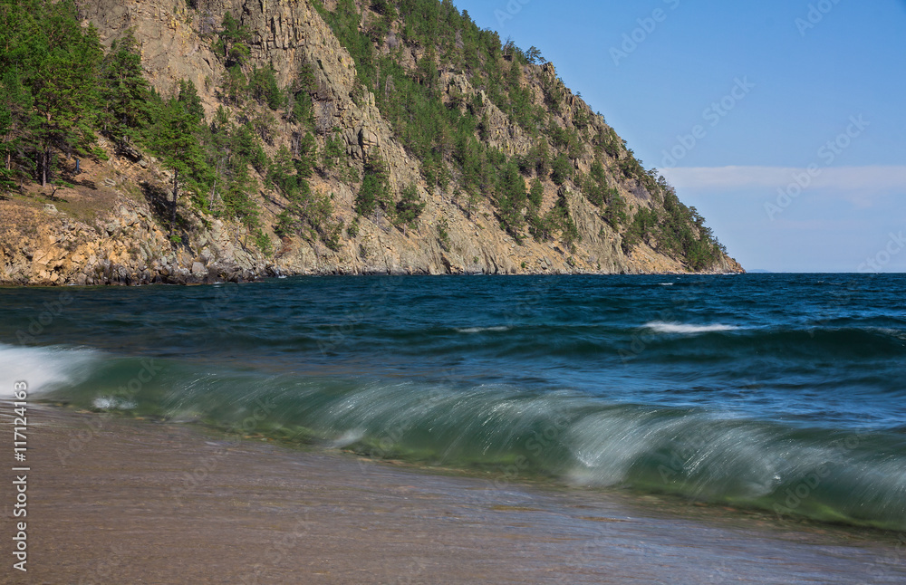 Fototapeta premium Wave of Lake Baikal