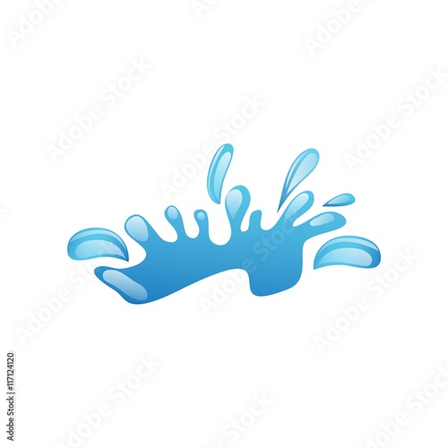 Water Splash logo symbol vector