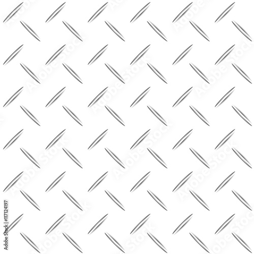Metal list with rhombus shapes background