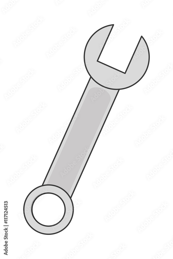 flat design wrench tool icon vector illustration flat design wrench tool icon vector illustration