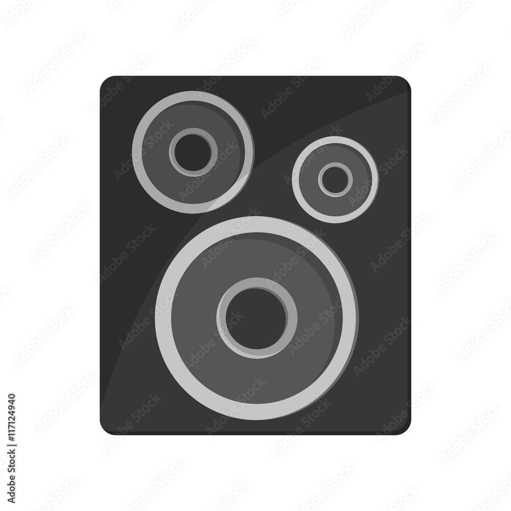 flat design single speaker icon vector illustration flat design single speaker icon vector illustration