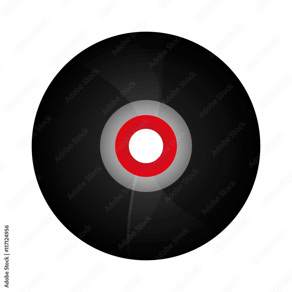 flat design vinyl record icon vector illustration flat design vinyl record icon vector illustration