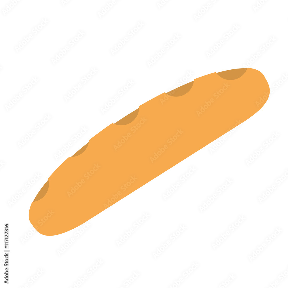 flat design whole bread icon vector illustration flat design whole bread icon vector illustration