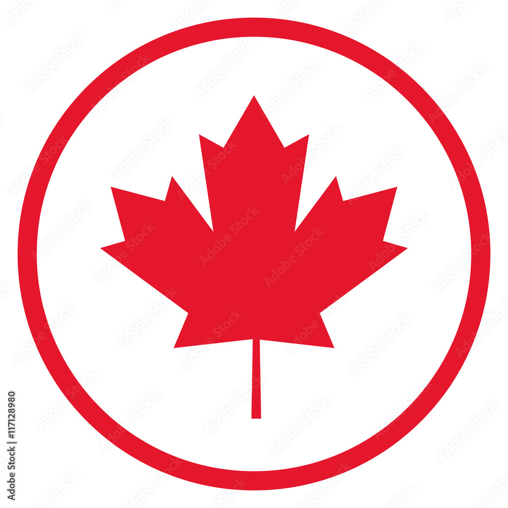 flat design canadian badge icon vector illustration flat design canadian badge icon vector illustration