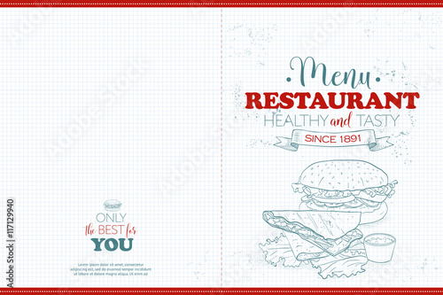 Cover Scetch horisontal menu design