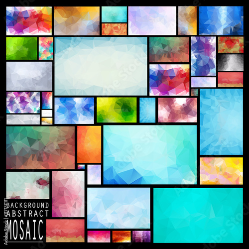 Abstract mosaic background