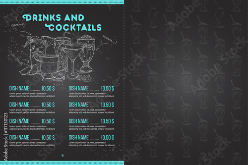 Scetch horisontal menu design