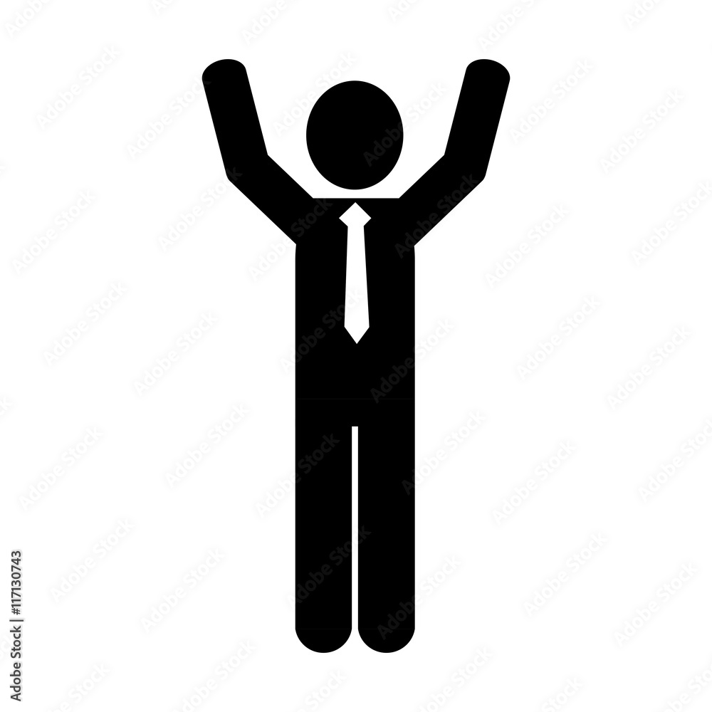 flat design businessman pictogram icon vector illustration flat design businessman pictogram icon vector illustration
