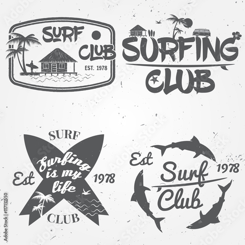 Set of retro vintage badges and labels.