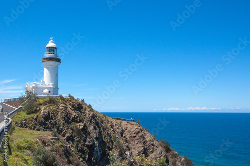 Fototapeta Sunny day Lighthouse at Byron bay australia.