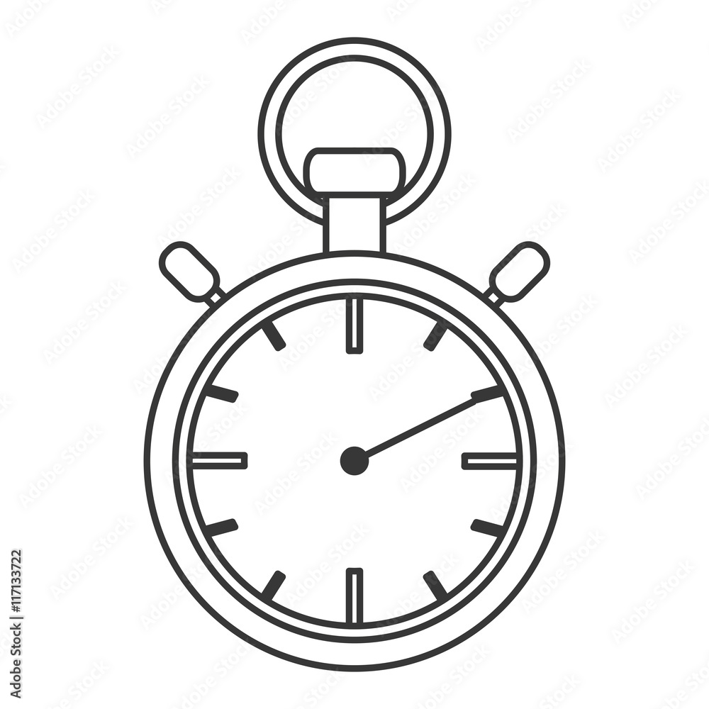 flat design analog chronometer icon vector illustration flat design analog chronometer icon vector illustration