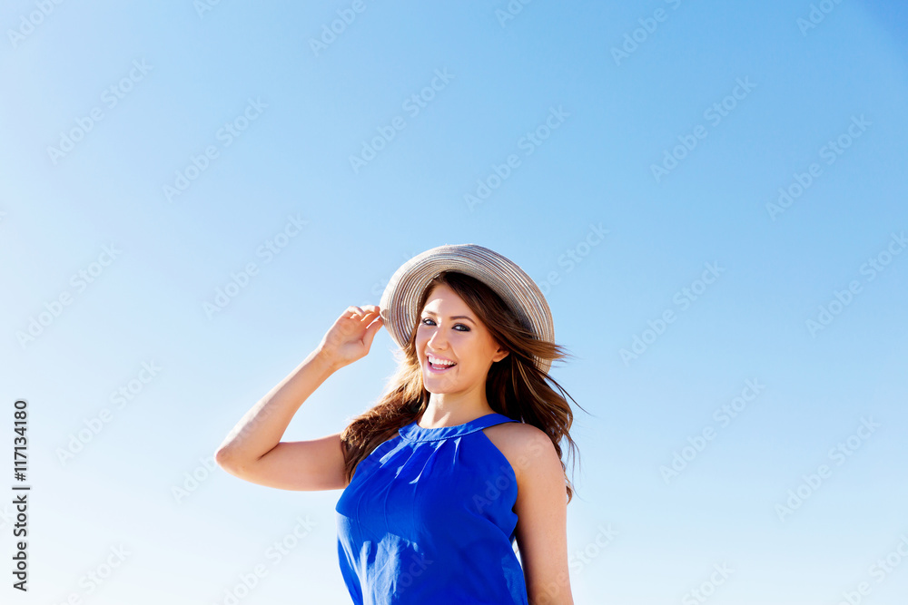 Young woman at the beach