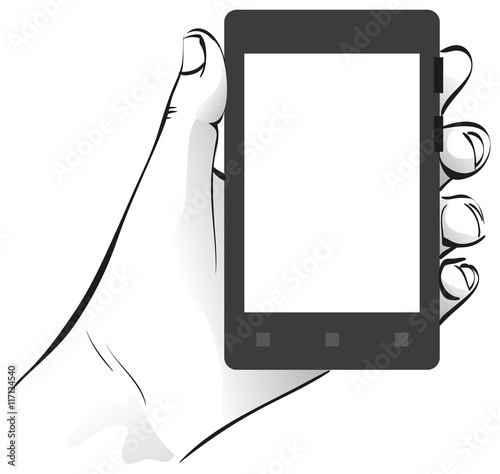 Mobile phone in hand